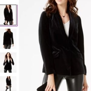 NWT INC International Concepts Black Velvet Blazer XL